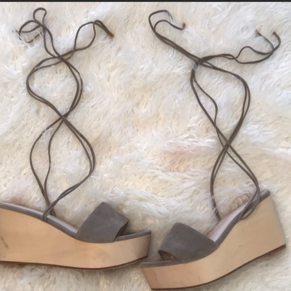Raye grey wedges